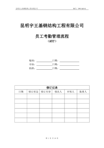 员工考勤管理流程