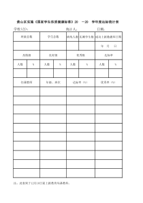 国家学生体质健康标准达标统计表xls