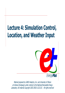 Lecture-4-Energyplus-Simulation-Control--Location-