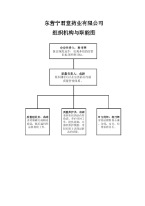 药店组织机构与职能图