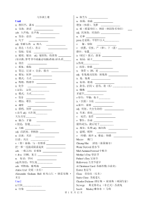 人教版九年级英语单词表默写版