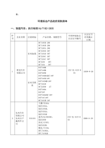 环境标志产品政府采购清单doc-附：