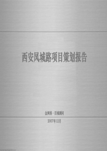 西安凤城路项目策划报告