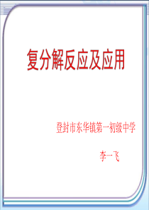 《复分解反应专题》复习课件