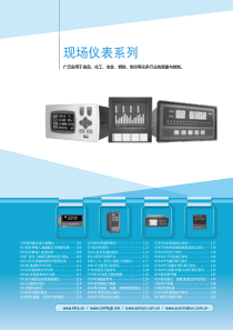 现场仪表系列产品选型手册