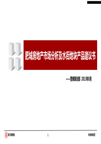 肥城市场分析及地块产品建议书