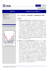 生物医药的四个拼图：人才、专利产品、资本和管理-090727