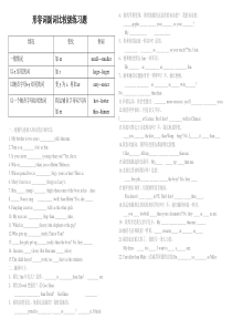 形容词副词比较级练习题!!!