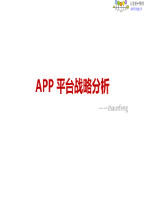 APP策略分析