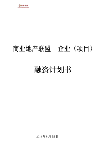 商业计划书word模板