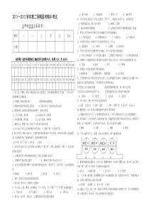 七年级下历史期中考试试卷(含答案)