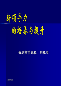 高端培训-新领导力的培养与提升