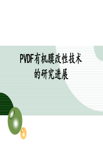 PVDF膜改性与及其在水处理中的应用