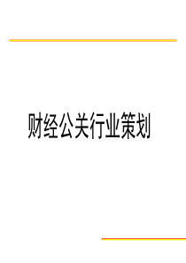 财经公关行业策划(ppt 30)