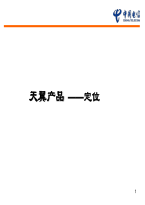 电信产品类——定位