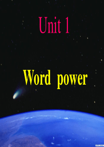 英语：必修2 unit1 tales of the unexplained-word power课件