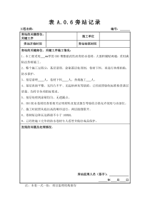 防水卷材施工监理旁站记录(最新版)