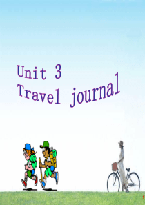 M1U3 travel journal单元复习