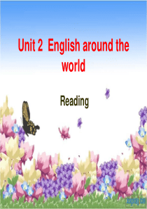 unit2 English aroud the world