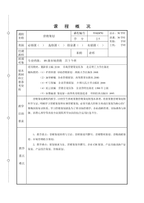 营销策划教案于