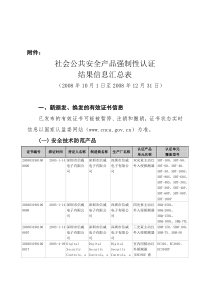 社会公共安全产品强制性认证