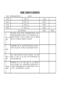 建筑施工现场防汛安全隐患排查表