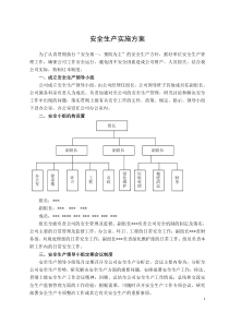 安全生产实施方案