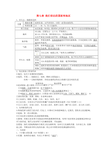 七年级地理下册《第七章-我们邻近的国家和地区》教案-新人教版