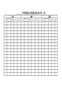 2017年学校食堂出入库登记表