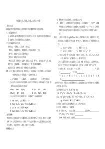 物质的鉴别、推断、除杂、离子共存问题