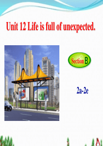 九年级-英语-unit12-Life-is-full-of-the-unexpected.-Sect