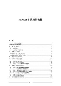 MIKE21-水质培训教程