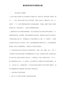 重庆某项目的开发策划方案第doc15(1)