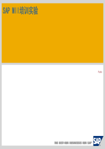 SAP-MII培训