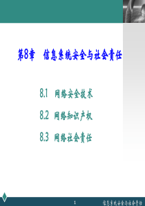 第8章信息系统安全与社会责任共60页文档