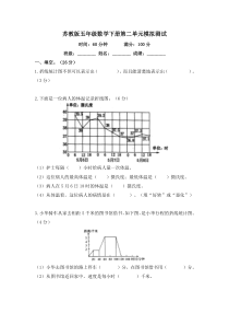 苏教版五年级数学下册第二单元模拟测试及答案