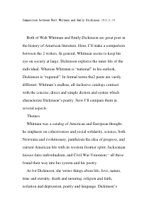 Comparison-between-Walt-Whitman-and-Emily-Dickinso