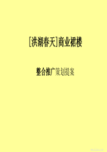 长城盛花-洪湖春天商业裙楼整合推广提案