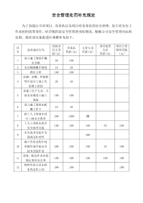 建筑工地安全管理处罚条例