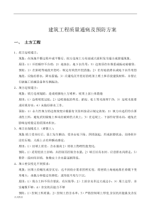 新版建筑工程质量通病问题整改方案