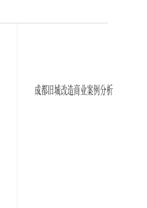 成都锦里商街、宽窄巷旧城改造商业案例分析(37页 2