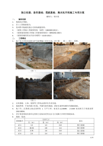 独立基础、条形基础开挖施工专项方案