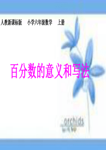 2011人教课标版六年级数学上册第五单元第1课时百分数的意义和写法PPT课件[1] 2