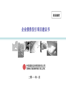 2011企业债通用项目建议书