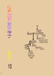 认识数字1至10