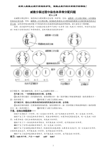 减数分裂过程中染色体异常分配问题等