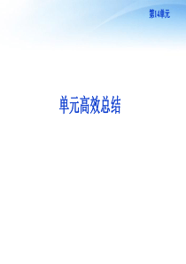 【优化方案】2012高考历史总复习 第14单元单元高效总结课件 大纲版