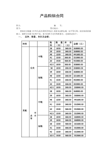 皮鞋购销合同