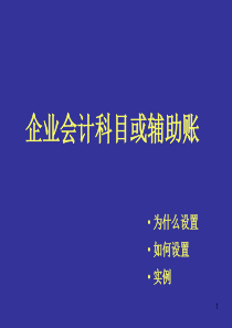 会计科目或辅助账-高新技术企业