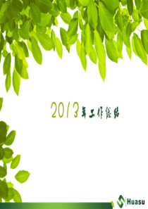 2013年度个人年终总结PPT